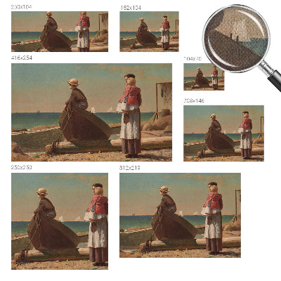 3D fototapet med strandmotiv