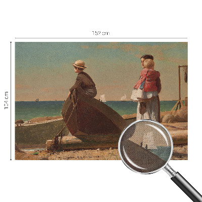 3D fototapet med strandmotiv