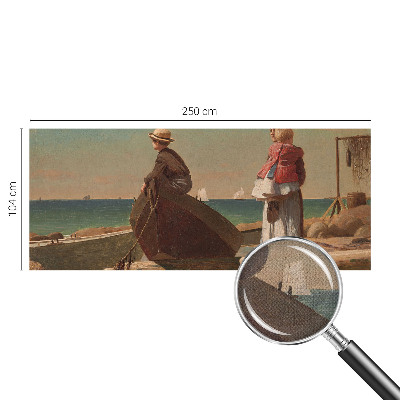 3D fototapet med strandmotiv