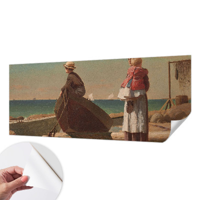 3D fototapet med strandmotiv