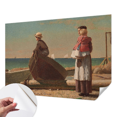 3D fototapet med strandmotiv