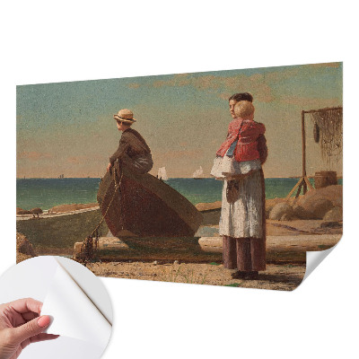 3D fototapet med strandmotiv