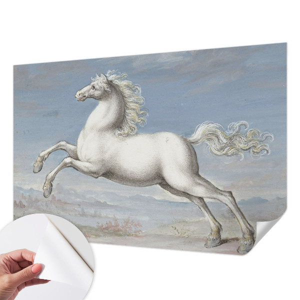 3D fototapet Hästar i hopp