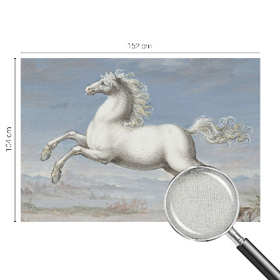 3D fototapet Hästar i hopp