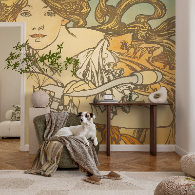 Fototapet barnrum med vårligt, elegant motiv