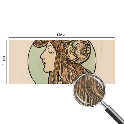 Fototapet för barn med art nouveau‑porträtt