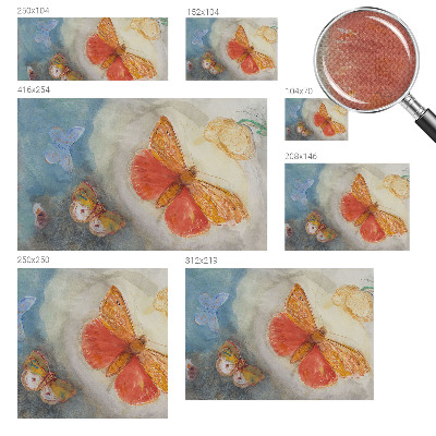 Självhäftande fototapet Färgglada fjärilar