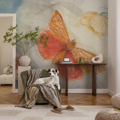 Självhäftande fototapet Färgglada fjärilar