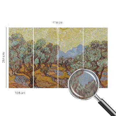 Självhäftande fotovägg Olivträd