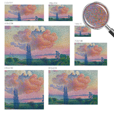 Peel and stick fototapet Färgglatt landskap