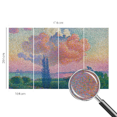 Peel and stick fototapet Färgglatt landskap