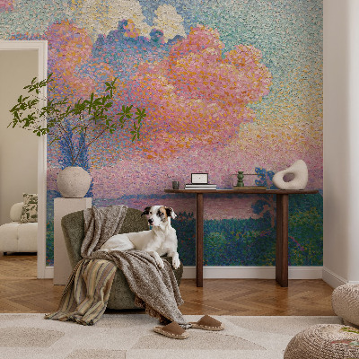 Peel and stick fototapet Färgglatt landskap