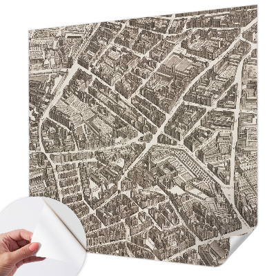 Fototapet för barn med motiv av en urban labyrint