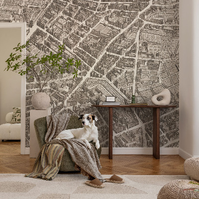 Fototapet för barn med motiv av en urban labyrint