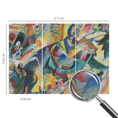 Självhäftande fotovägg Färgglad abstrakt