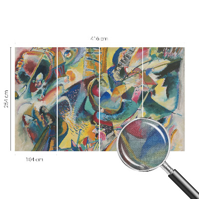 Självhäftande fotovägg Färgglad abstrakt