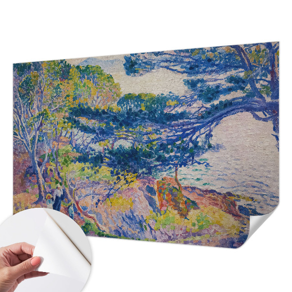 3D fototapet med ett impressionistiskt landskap