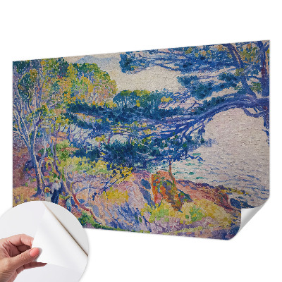 3D fototapet med ett impressionistiskt landskap