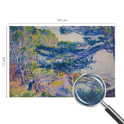 3D fototapet med ett impressionistiskt landskap