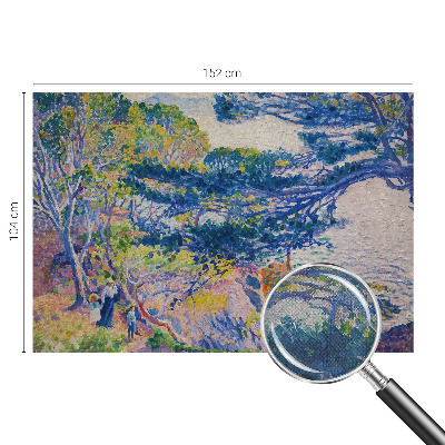 3D fototapet med ett impressionistiskt landskap