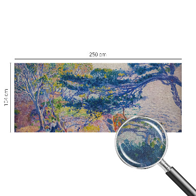 3D fototapet med ett impressionistiskt landskap