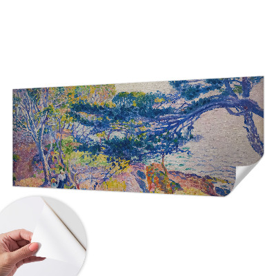 3D fototapet med ett impressionistiskt landskap