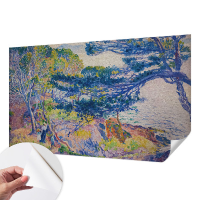 3D fototapet med ett impressionistiskt landskap