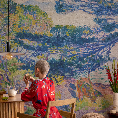 3D fototapet Impressionistiskt landskap