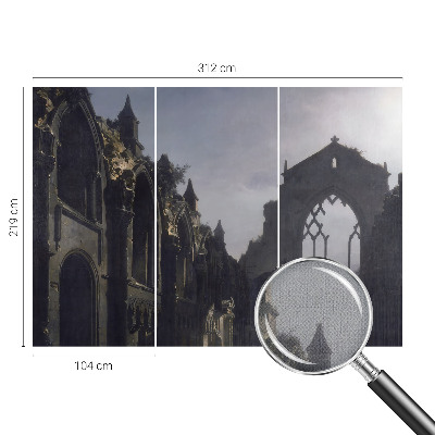 Peel and stick fototapet med motiv av gotiska ruiner