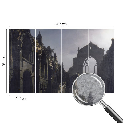 Peel and stick fototapet med motiv av gotiska ruiner