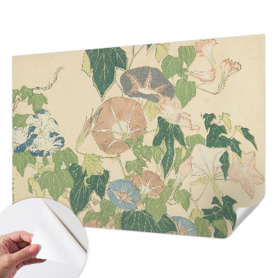 Fototapet för barn med blommigt mönster i elegant design