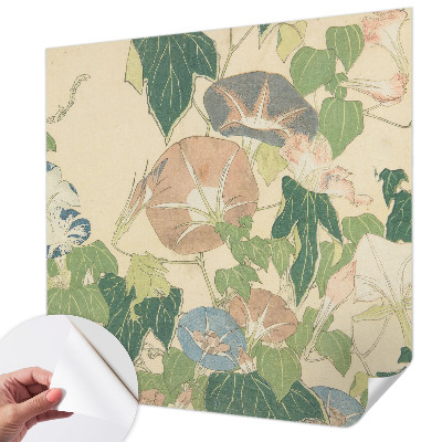 Fototapet för barn med blommigt mönster i elegant design