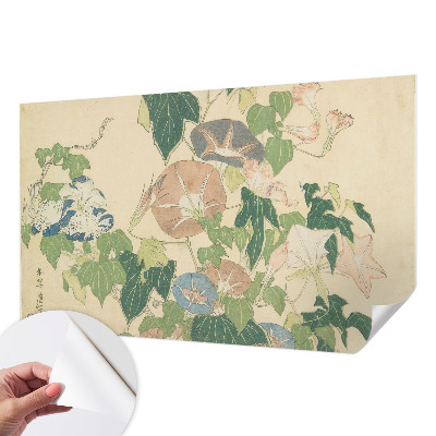 Fototapet för barn med blommigt mönster i elegant design