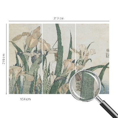 Självhäftande fototapet Delikata irisar