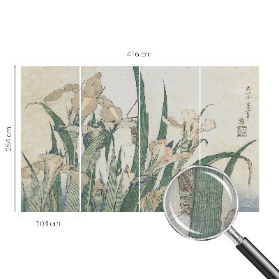 Självhäftande fototapet Delikata irisar