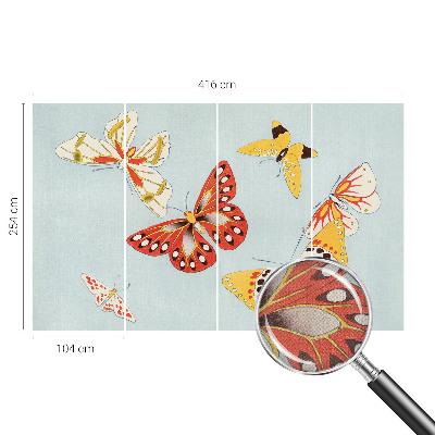 Fototapet barn Konstnärliga fjärilar