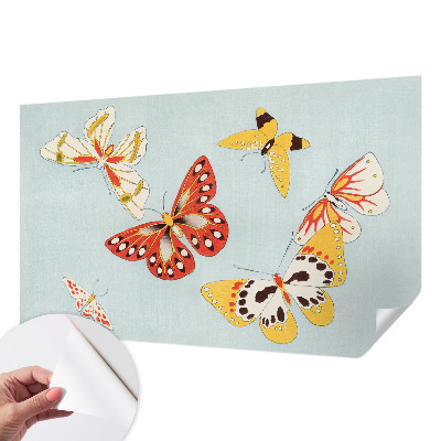 Fototapet barn Konstnärliga fjärilar