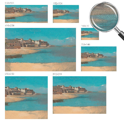 Självhäftande fotovägg En lugn by