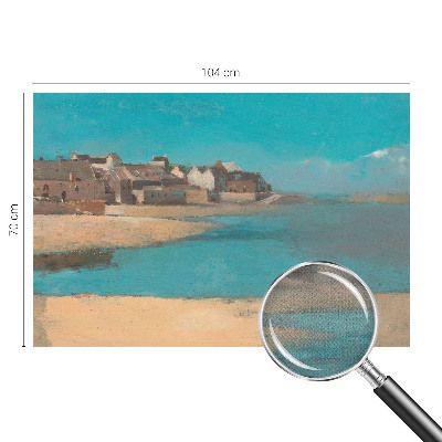 Självhäftande fotovägg En lugn by