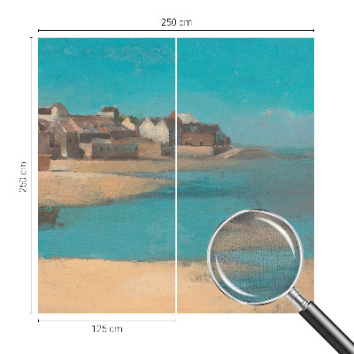 Självhäftande fotovägg En lugn by