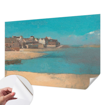 Självhäftande fotovägg En lugn by