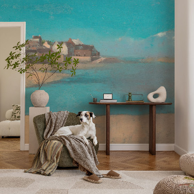 Självhäftande fotovägg En lugn by