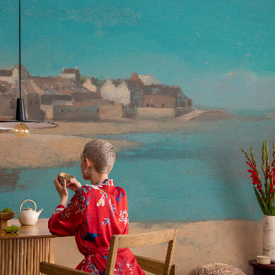 Självhäftande fotovägg En lugn by