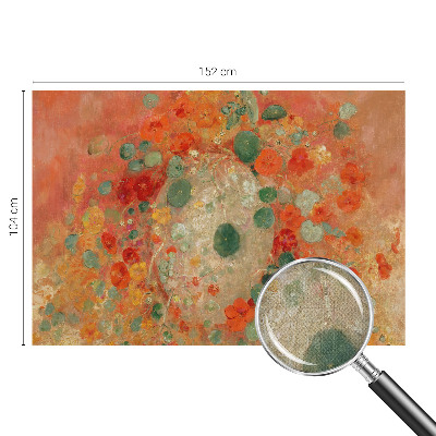3D fototapet med abstrakta blommor