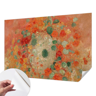 3D fototapet med abstrakta blommor