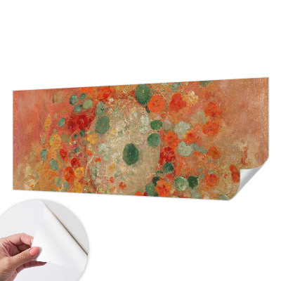 3D fototapet med abstrakta blommor