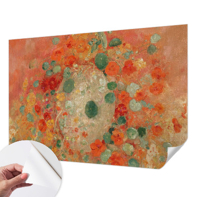 3D fototapet med abstrakta blommor