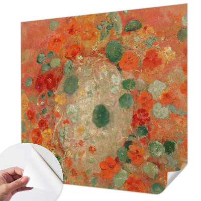 3D fototapet med abstrakta blommor