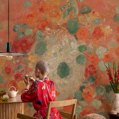 3D fototapet Abstrakta blommor