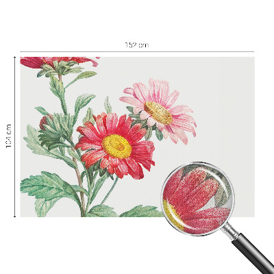 Peel and stick fototapet med motiv av ömtåliga blommor